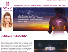 Tablet Screenshot of cosmicrecoding.com
